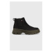 Semišové kotníkové boty Tommy Hilfiger pánské, černá barva
