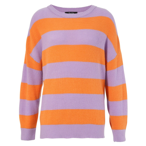 jiná značka ANISTON CASUAL svetr s barevnými pruhy* Barva: Fialová, Mezinárodní
