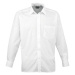 Premier Workwear Pánská košile s dlouhým rukávem PR200 White