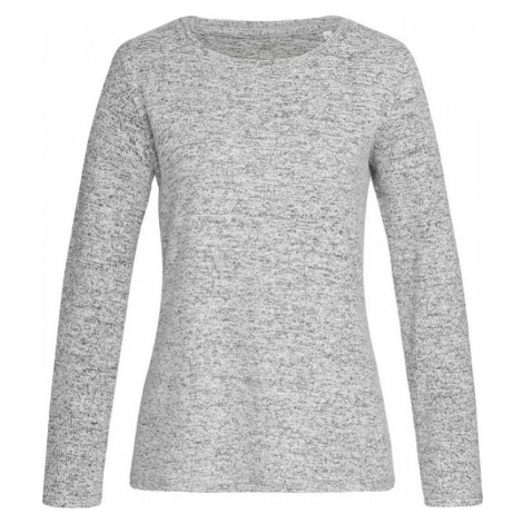Stedman® Volný dámský melírový pletený svetr s česanou vnější stranou
