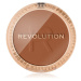Makeup Revolution Reloaded jemný kompaktní pudr odstín Chestnut 6 g