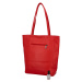 Luxusní dámská kožená kabelka Jane, výrazná červená