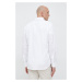Košile s příměsí lnu Paul&Shark bílá barva, regular, s límečkem button-down