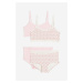 H & M - Dvoudílná souprava z bavlněného žerzeje - růžová