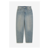 H & M - Baggy High Jeans - modrá