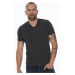 T8568 DEWBERRY V-NECK MEN'S T-SHIRT-ANTHRACITE