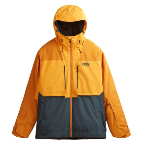 Picture OBJECT Pánská zimní bunda, oranžová, velikost