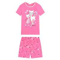 Dívčí letní pyžamo - KUGO MP1505, světle růžová Barva: Růžová světlejší