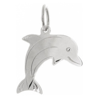 Stříbrný přívěšek delfín STRZ0675F