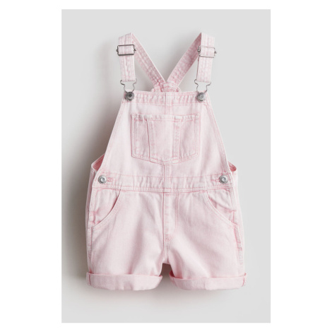 H & M - Džínové šortky's laclem - růžová H&M