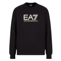 Ea7 Emporio Armani Visibility Cotton Sweatshirt Black Černá