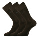 Lonka Desilve Unisex ponožky s volným lemem - 3 páry BM000000566900101832 hnědá