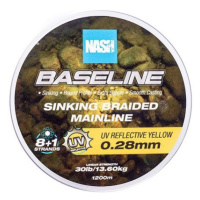 Nash splétaná šňůra baseline sinking braid uv yellow 1200 m - 0,28 mm 13,6 kg