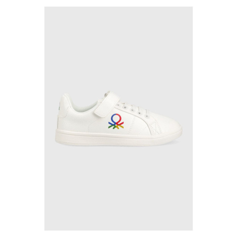 Dětské sneakers boty United Colors of Benetton bílá barva