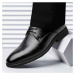 Pánské kožené polobotky business vzorované boty MaFen