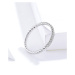 Stříbrný minimalistický prsten s kamínky SCR624 LOAMOER