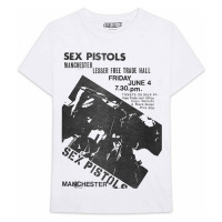 Sex Pistols tričko, Manchester Flyer White, pánské