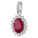 Brosway Elegantní stříbrný přívěsek Fancy Passion Ruby FPR13