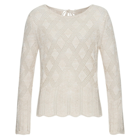LASCANA Svetr zlatá / bílá
