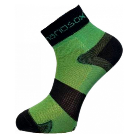 nanosox AG-TIVE CYKLON ponožky - černo/zelená