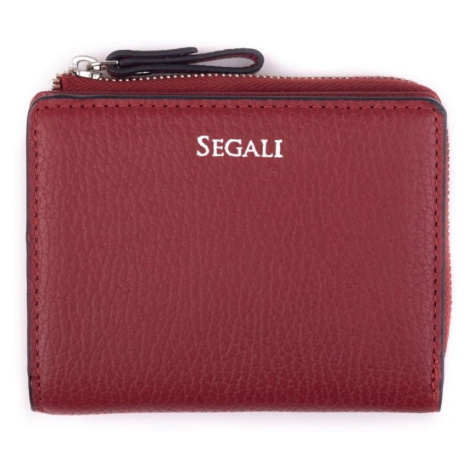 SEGALI Dámská kožená peněženka SG-27412 vínová