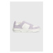 Sneakers boty Tommy Jeans THE BROOKLYN SUEDE fialová barva, EN0EN02476