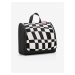 Bílo-černá vzorovaná kosmetická taška Reisenthel Toiletbag XL Op-Art