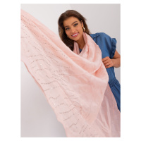 Světle růžový dámský šátek s kamínky