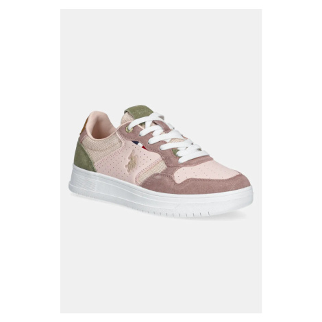 Sneakers boty U.S. Polo Assn. KOSMO růžová barva, KOSMO009W/5SM1