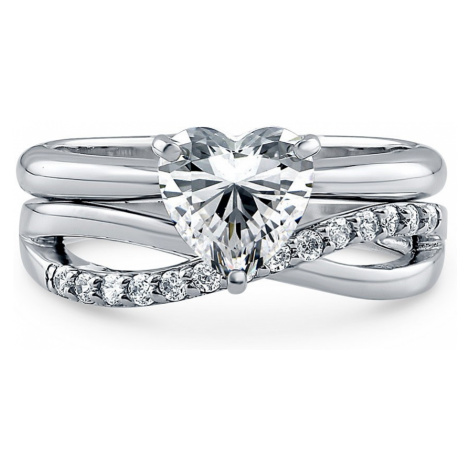 OLIVIE Stříbrný prsten pro zamilované 2176