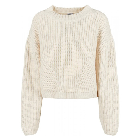 Ladies Wide Oversize Sweater - whitesand Urban Classics