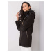 Černý dámský kabát s kapucí YP-PL-cwd0453.95P-black