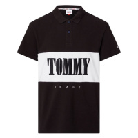 Tommy Jeans Polo shirt - TJM CLSC SERIF BLOCK POLO black