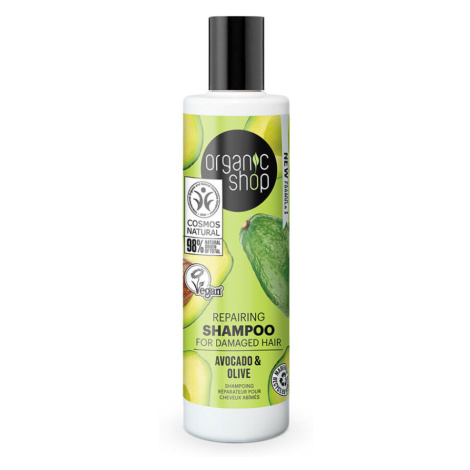ORGANIC SHOP Šampon pro poškozené vlasy Avokádo a olivy 280 ml
