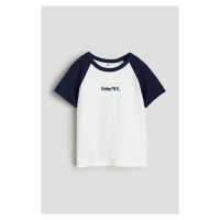 H & M - Raglánové tričko's motivem - modrá