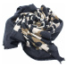 Černý dámský teplý šátek se zvířecím vzorem Bryn