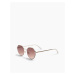 Topshop round sunglasses in gold