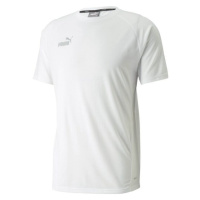 Puma TEAMFINAL CASUALS TEE Pánské triko, bílá, velikost