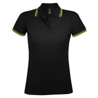 SOĽS Pasadena Women Dámské polo triko SL00578 Black / Lime