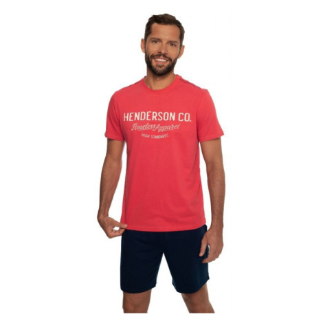 Henderson Creed 41286 červené Pánské pyžamo Esotiq & Henderson