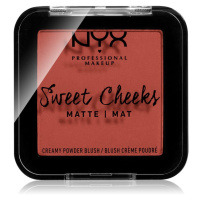 NYX Professional Makeup Sweet Cheeks  Blush Matte tvářenka odstín SUMMER BREEZE 5 g