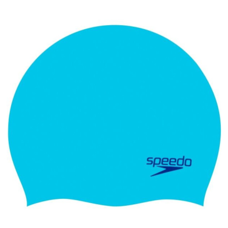 Speedo MOULDED SILC CAP JU Juniorská plavecká čepice, světle modrá, velikost