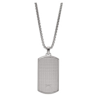 Emporio Armani Módní ocelový náhrdelník Psí známka EGS2986040