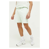 Bavlněné šortky Tommy Jeans zelená barva