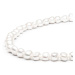 Gaura Pearls Perlový náhrdelník Ramóna - barokní bílá sladkovodní perla BRW211-M Bílá/čirá 50 cm