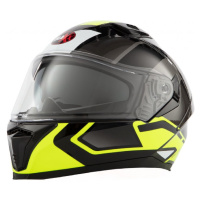 MAXX FF 985 extra velká integrální helma se sluneční clonou, černo zelená reflexní