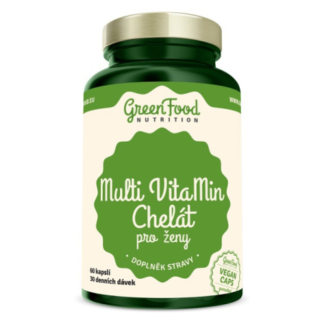 GreenFood Multi VitaMin Chelát pro ženy 60 kapslí GreenFood Nutrition