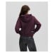 Mikina karl lagerfeld jeans klj zip up hoodie plum perfect