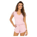 Dámské pyžamo Donna Celine - krátké Světle růžová