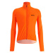 SANTINI Cyklistická větruodolná bunda - NEBULA - oranžová